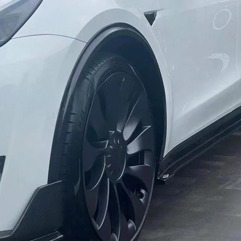 

High Quality Carbon Fiber Car Wheel Eyebrow Arch Trim Fender Flares Protector for Model Y 2019-2022