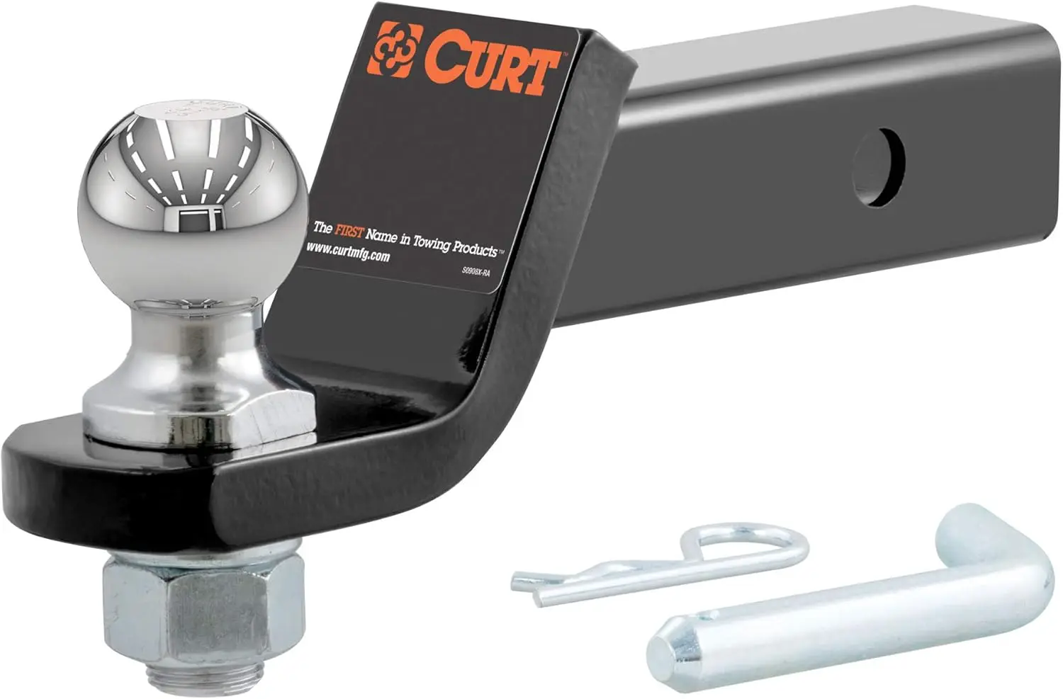 

45034 Trailer Hitch Mount with 1-7/8-Inch Ball & Pin, Fits 2-Inch Receiver, 7,500 lbs, 2-In Drop