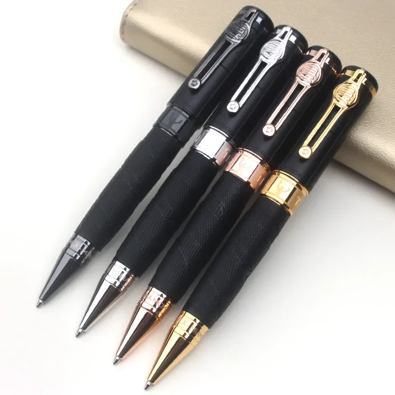 إصدار محدود من قلم حبر جاف ذو طابع أسود مشهور، جل عالي الجودة، أدوات مكتبية للكتابة على الأعمال، هدية كتابة سلسة