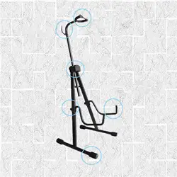 Metal Cello Display Stand with Hook Foldable Professional Black Color Sturdy