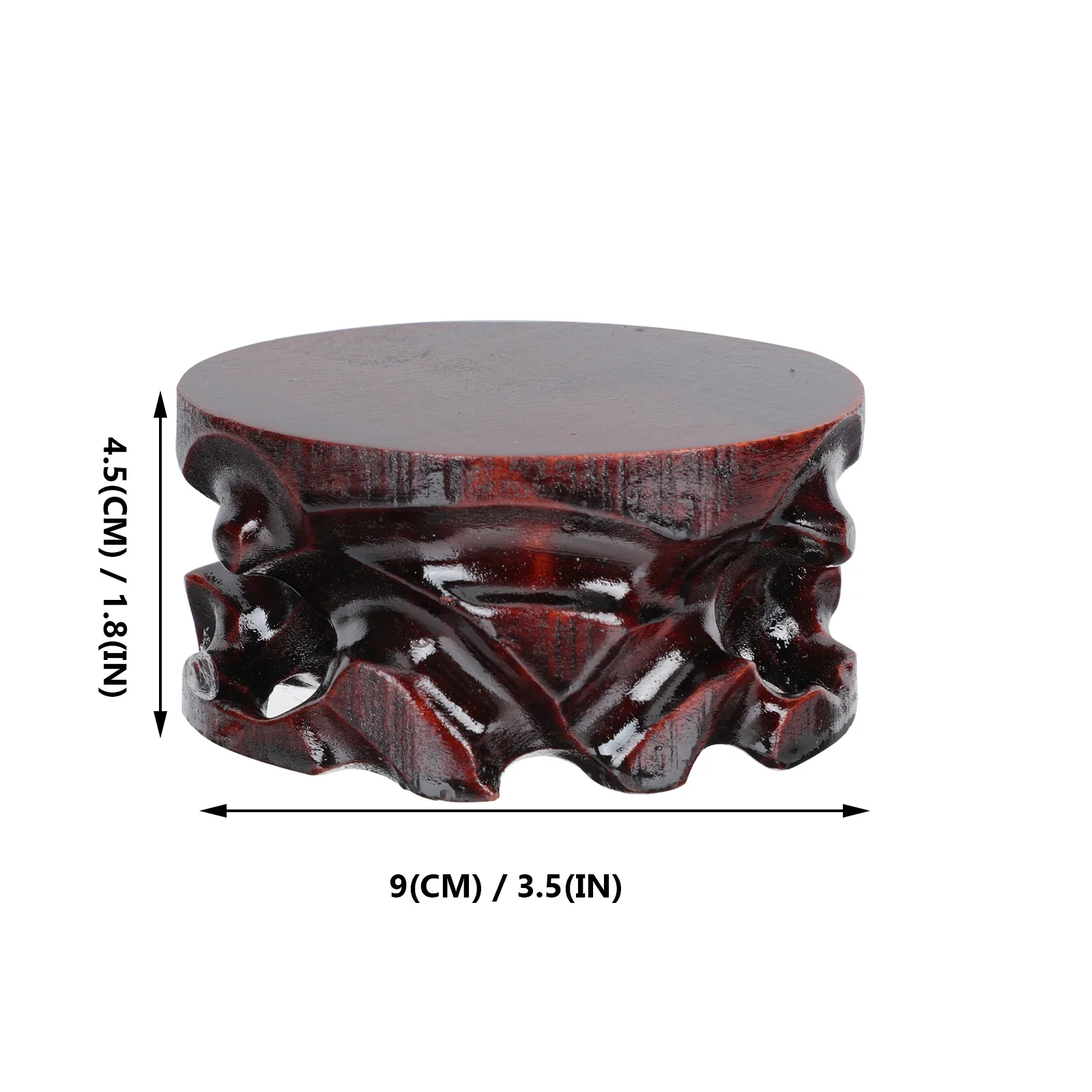 1pc Wooden Buddha Base Exquisite Wood Display Stand For Teapot Flowerpot Decoration Display Base Craft Storage Holder