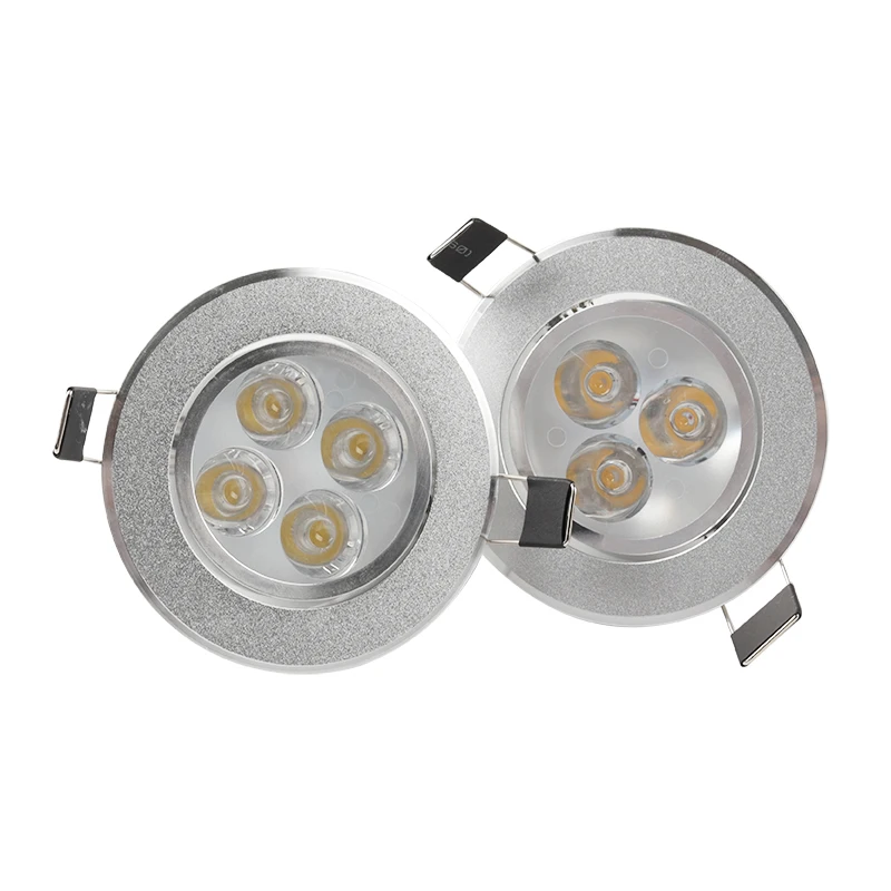 Dimmable Round Downlight White/Gold/Black Recessed LED Ceiling Lamp High-Power Ceiling Spotlight 110V 220V For Home Illumination