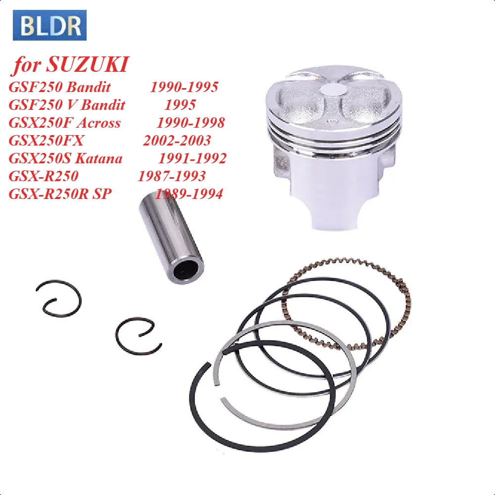Motorcycle Accessories Cylinder Bore Size 49m Piston Rings Kit For Suzuki GSX250R GJ72A GJ73A GJ74A GSF250 BANDIT 250 ACROSS