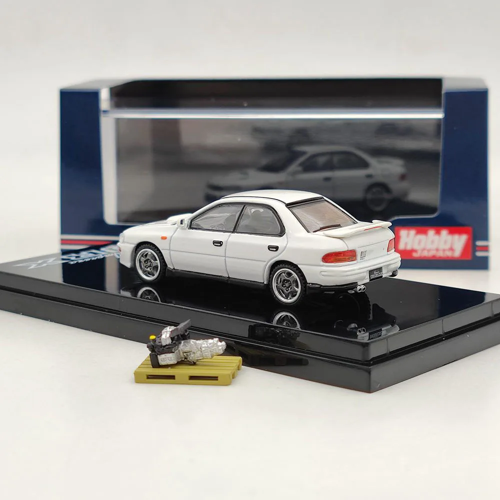 Hobby Japan 1/64 Impreza WRX GC8 1992 w/Engine Display Model HJ642013AW Diecast Toys Car Limited Collection