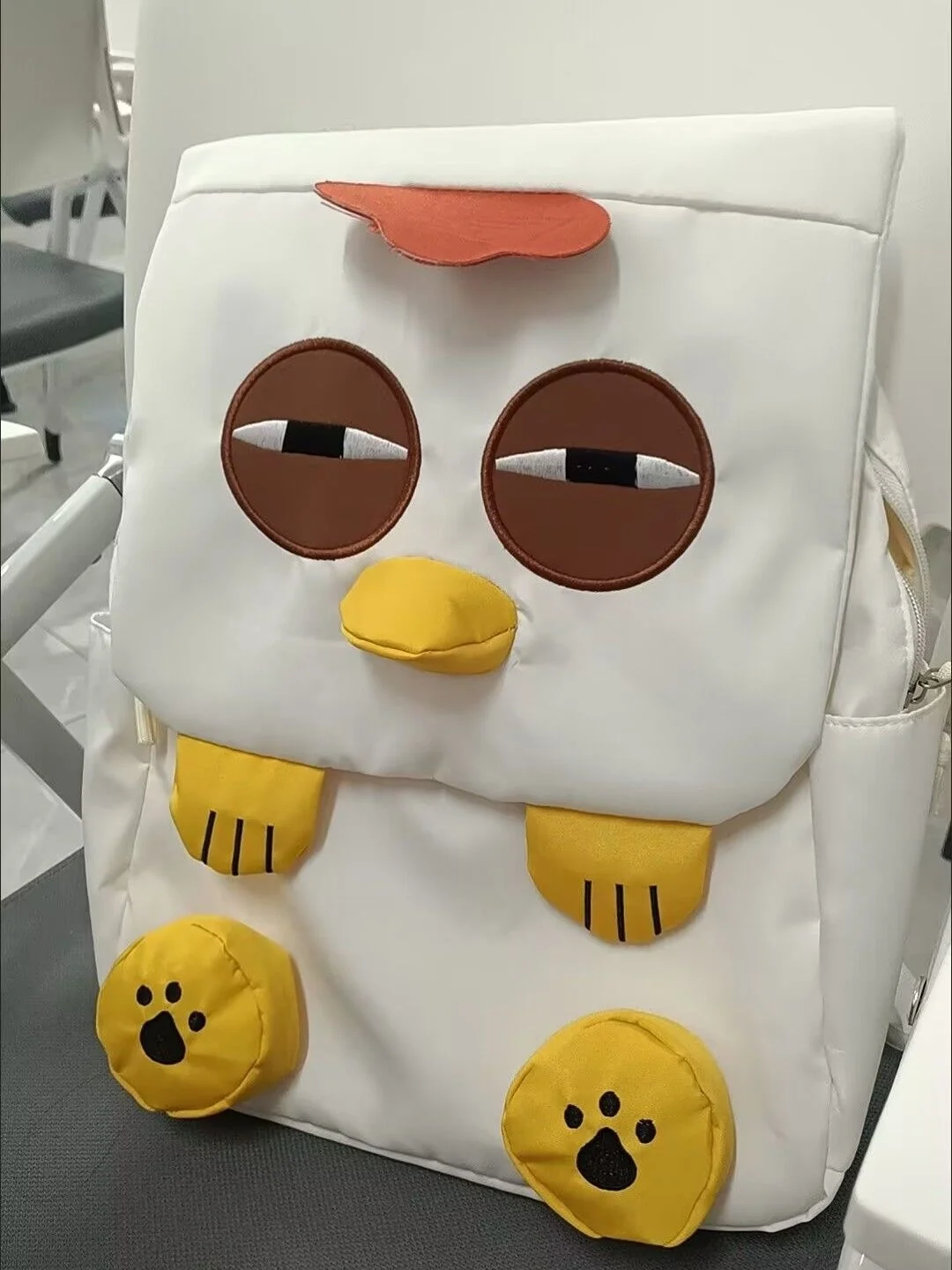 

Рюкзак Kawaii Chicken с героями мультфильмов, японский корейский модный повседневный школьный рюкзак большой емкости для студентов колледжа