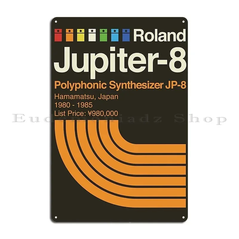 Jupiter 8 Horizontal Metal Sign Party Printing Mural Designer Designing Tin Sign Poster