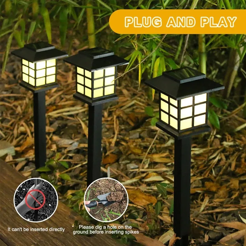 Imagem -04 - Impermeável Led Night Light Luz Solar ao ar Livre Decoração para Jardim Quintal Paisagem Pátio Entrada Iluminação para Passarela