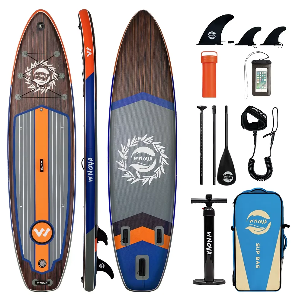 2026 Neue WNOVA-Serie Paddleboard, ultraleichtes aufblasbares Paddleboard, 335-350 cm Größe, PVC-Material, Wassersport für Erwachsene, Yoga, Angeln, Reisen, Meeres-Surfen, rutschfestes Paddleboard