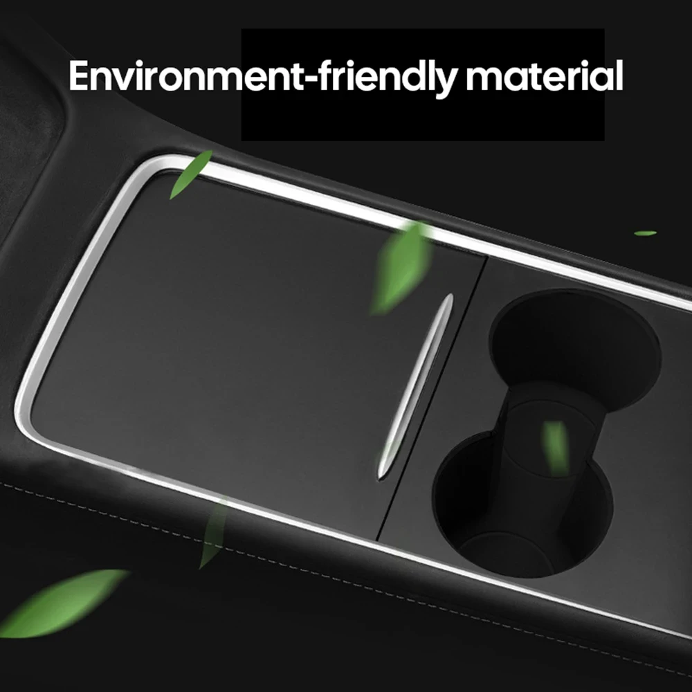 Adesivo per pannello console centrale auto per Tesla Model 3/Y Pellicola per venature del legno Copertura di controllo centrale in carbonio Accessori interni ABS per auto