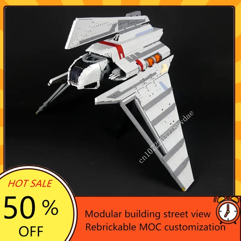 3432PCS UCCS Theta-Class Shuttle Space War Military MOC SpaceShip Battle Model Custom Puzzle Architecture DIY Assembly Toy Gift