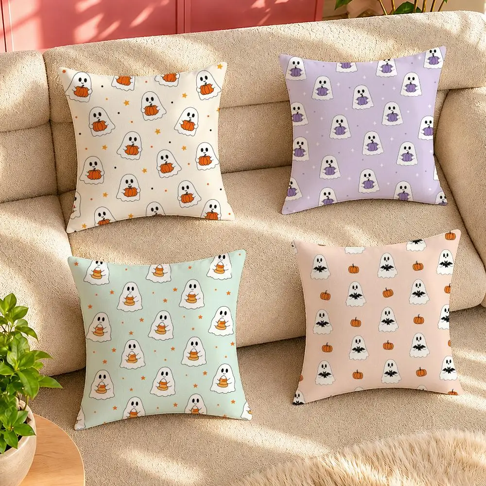 Funda de almohada Imp de Halloween Cushion Cover Pillow Cover Decorative Throw Couch Home Decor for Living Room Sofa