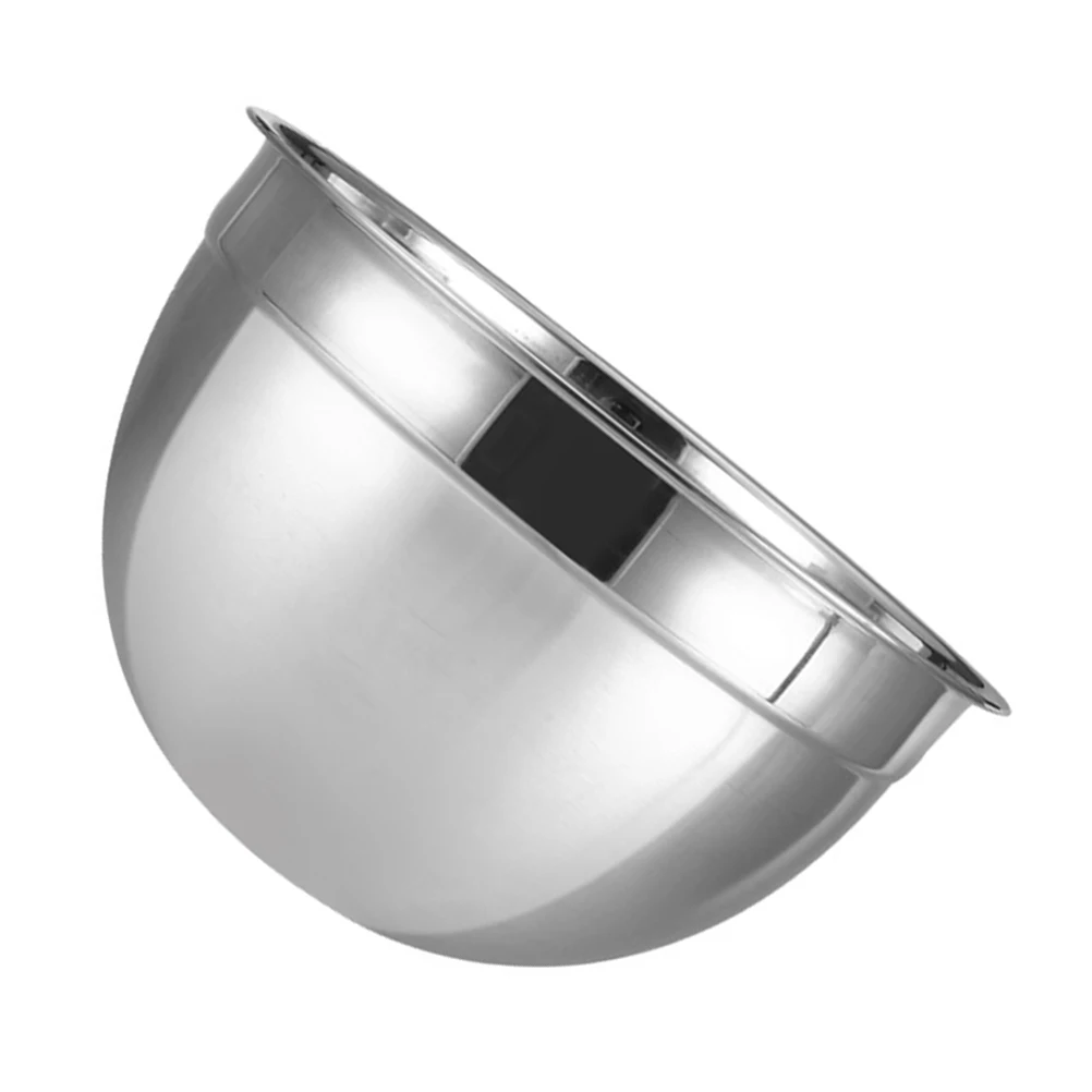 

Stainless Steel Mixing Bowl Storage Basin Kitchen Supplies Large Salad Pot Silver Dish Basket Draining Pan for Baking