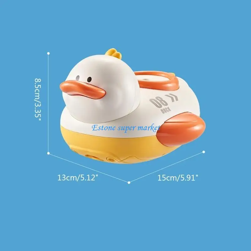 Jouet bain pour bébé 090B, douche pour temps, modèle canard, arroseur bateau électrique pour enfants 2/3