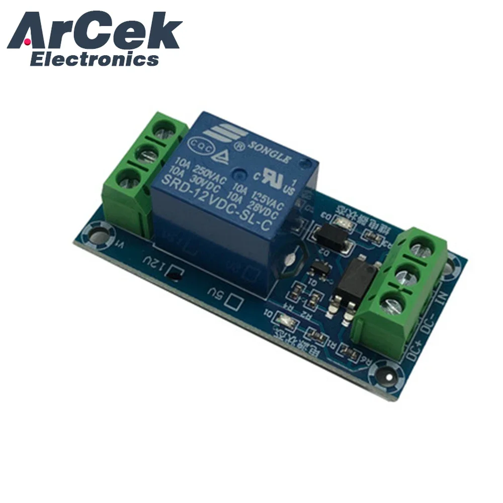 New XH-M213 1 Channel 5V/12V High Level Trigger Relay Module Board with Optocoupler Supports High And Low Triger Trigger