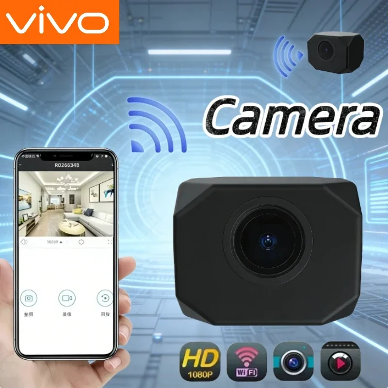 Câmera Mini VIVO HD 1080P WiFi IP com Monitoramento Remoto, Câmera de Vigilância Portátil e Leve para Casa Inteligente