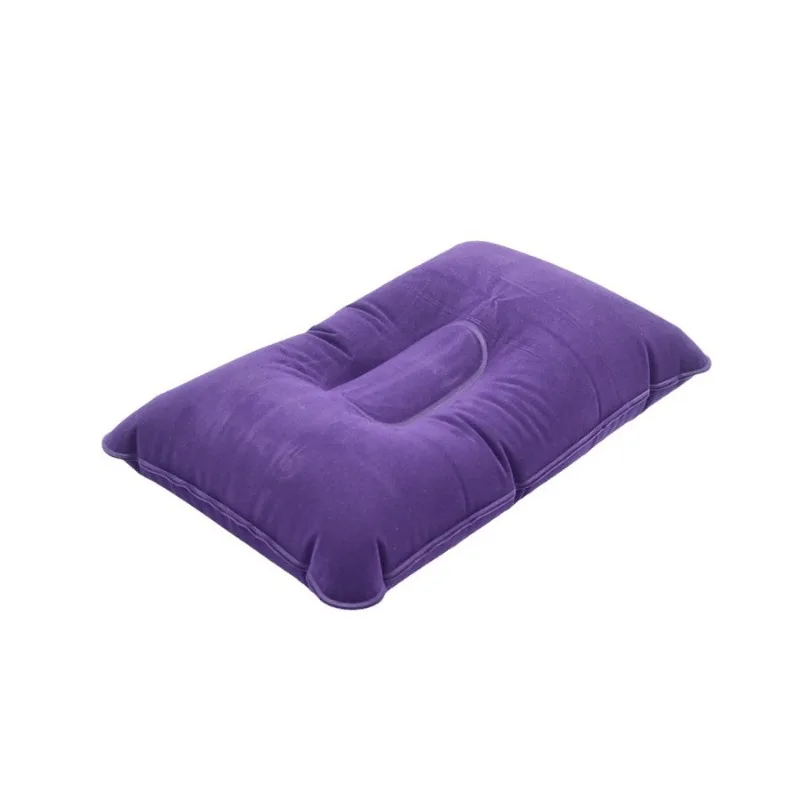 Outdoor Inflatable Pillow Large Thickened Fleece Square Camping Sleeping Bag Pillow Lunch Break Cushion Portable view 5