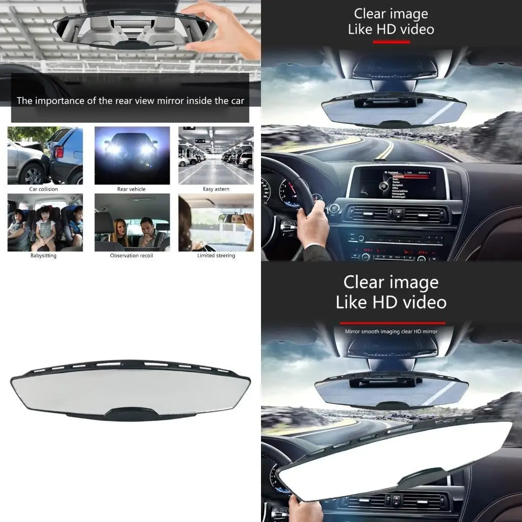 

02DE Automotive Accessories Car Rear View Glass Wide Panoramic Assisting Glass Replacement Rear Glass