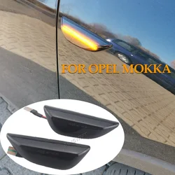 Indicador lateral dinámico LED, luz de señal de giro, lámpara de marcador de guardabarros para Opel Mokka X 2012-2016 para Chevrolet Trax 2013-2019