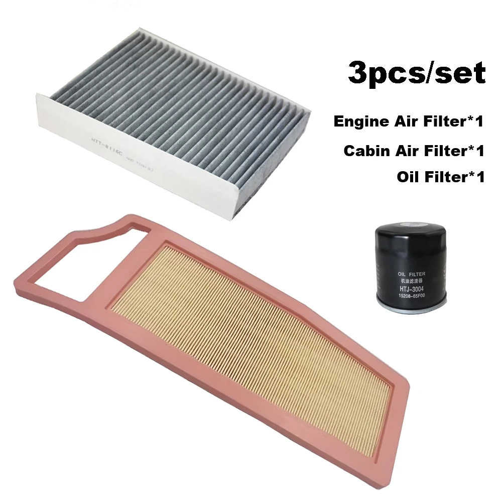 

3pcs Filter Set For Dongfeng Haoji 2022-2025 DFM Aeolus Huge 1.5T AC Cabin Engine Air Oil Filter Maintenance Kit Accessories
