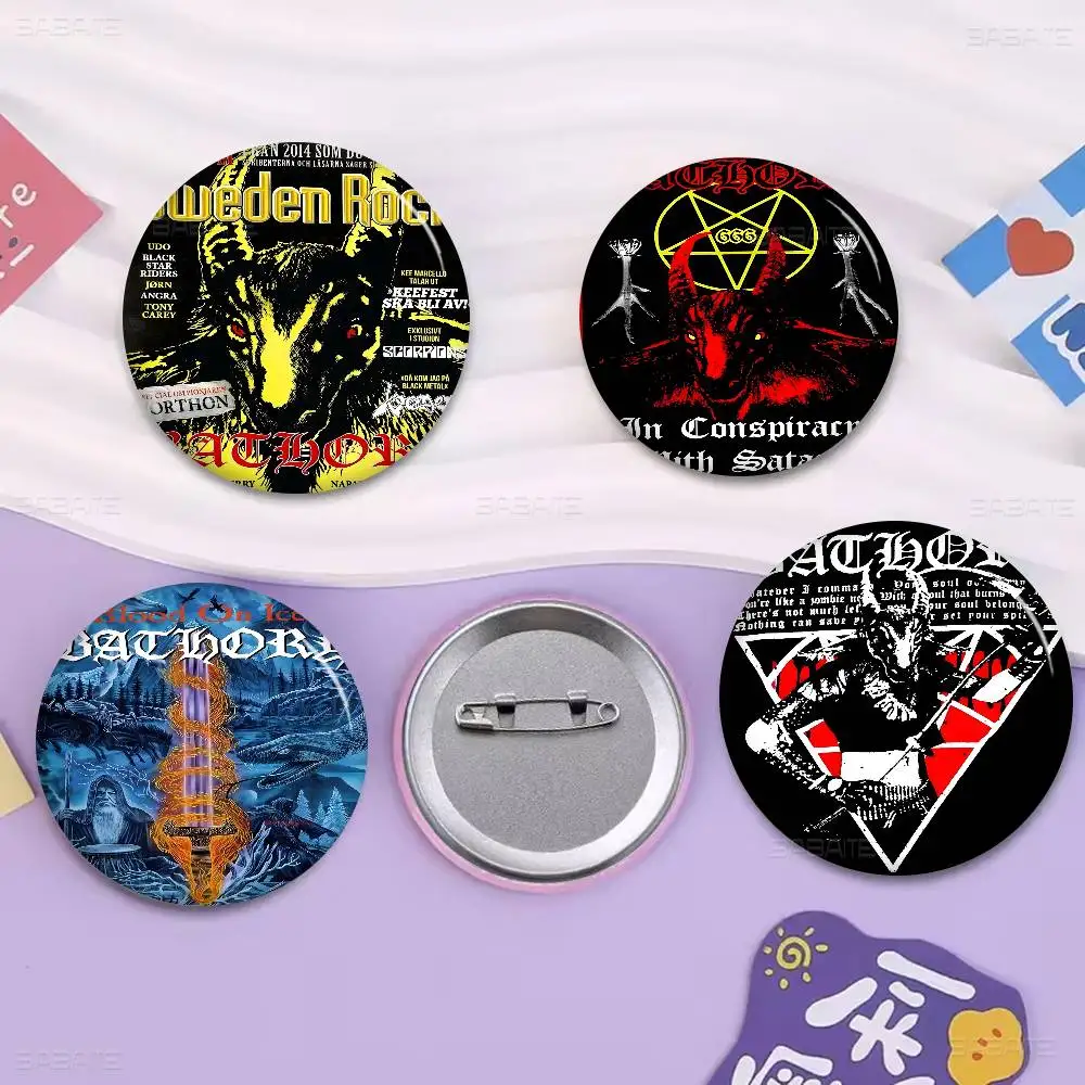 B-Bathory Q-Quorthon Retro Heavy Metal Singer Creative Pins Funny Brooch Badge Backpack Hat Accessories Jewelry Gifts For Friend