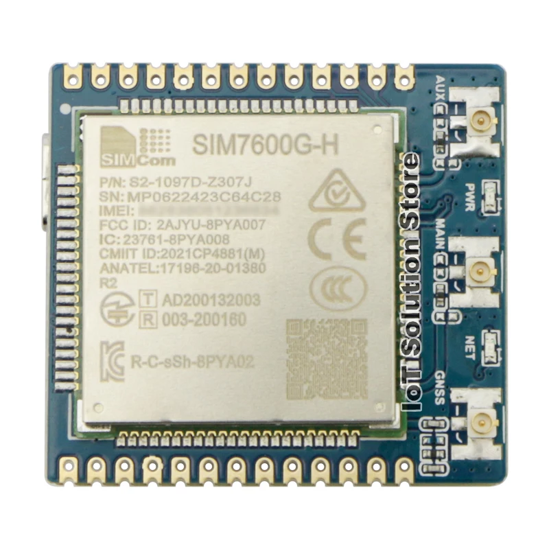 

SIMCom SIM7600G-H Global Band LTE Cat.4 150Mbps/50Mbps Cellular 2G 3G 4G Wireless Communication Module Support GNSS