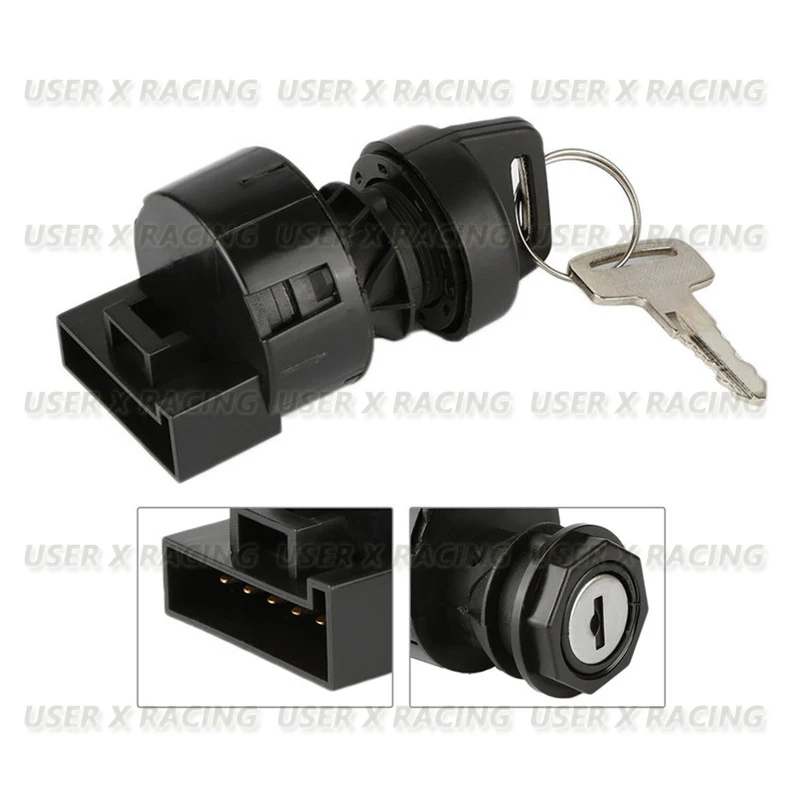 

USERX Universal Motorcycle Modified parts Electric lock ignition switch 6 Pins For ATV Polaris 400 500