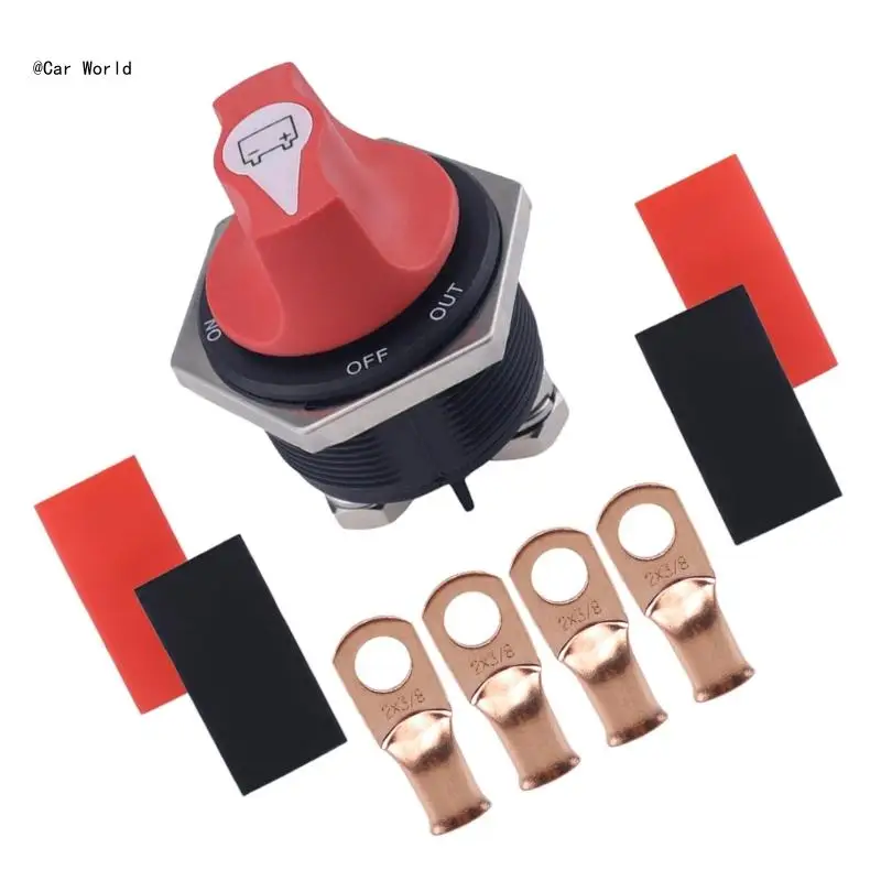 Isolator for Marine Boat ATV 50A-300A Battery Disconnect 12-32V Battery Cut Shut Offs Kills 6XDB