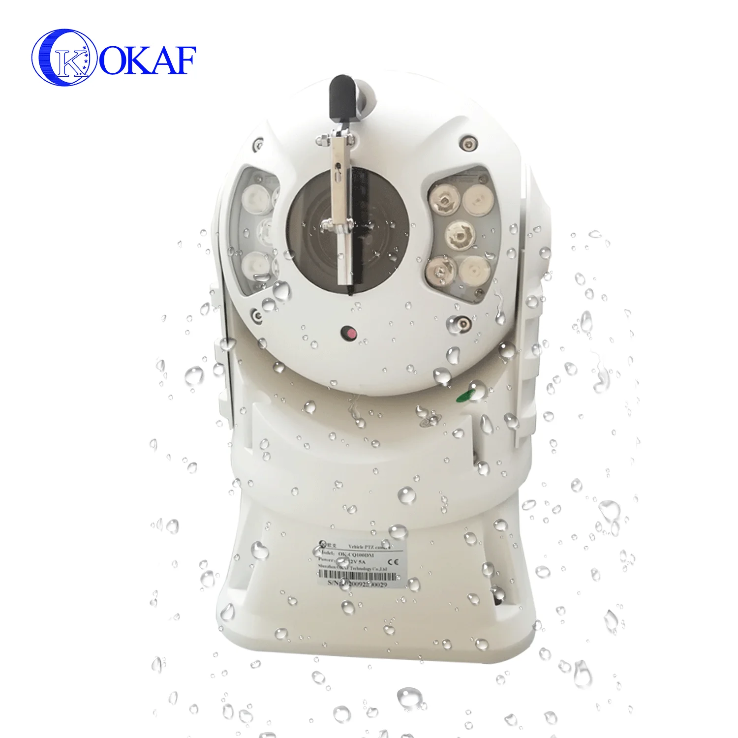 Cámara IP de seguridad de visión nocturna de imágenes térmicas Ptz montada en vehículo al aire libre de largo alcance