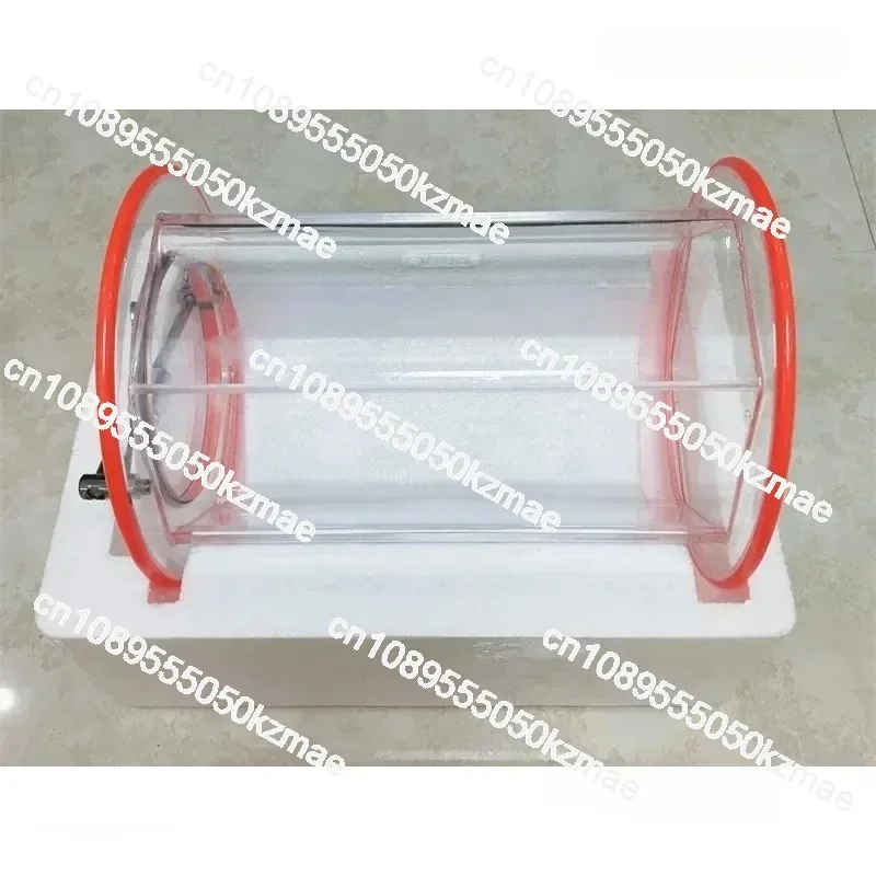 Rotary Drum Bucket for KT-1320 Tumbler, 8L Transparent Jewelry Polisher Replacement Barrel