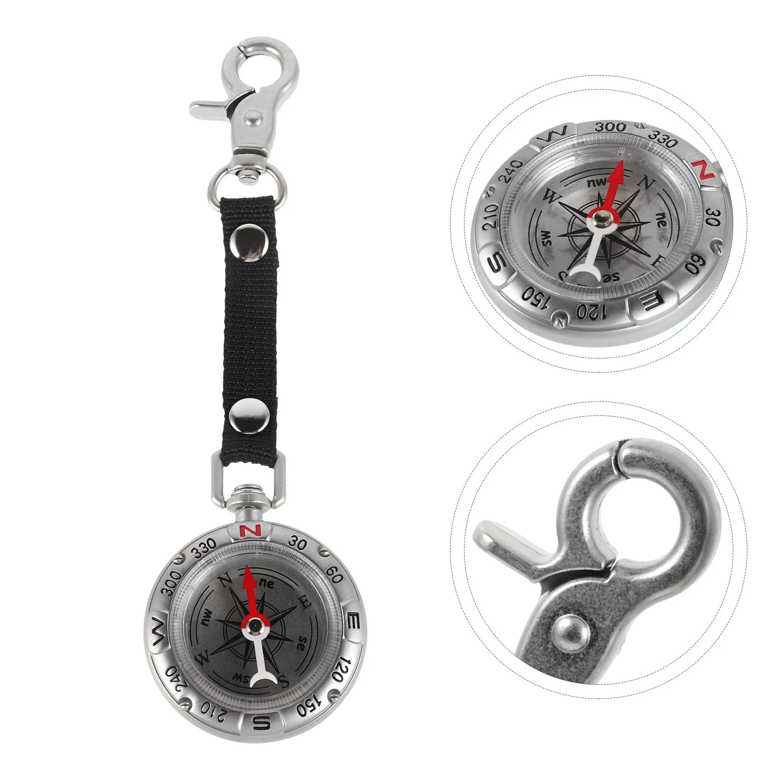 

Compass Keychain Durable Zinc Alloy Portable Navigation Tool For Outdoor Hiking Camping Climbing Adventure Survival Gear Pocket