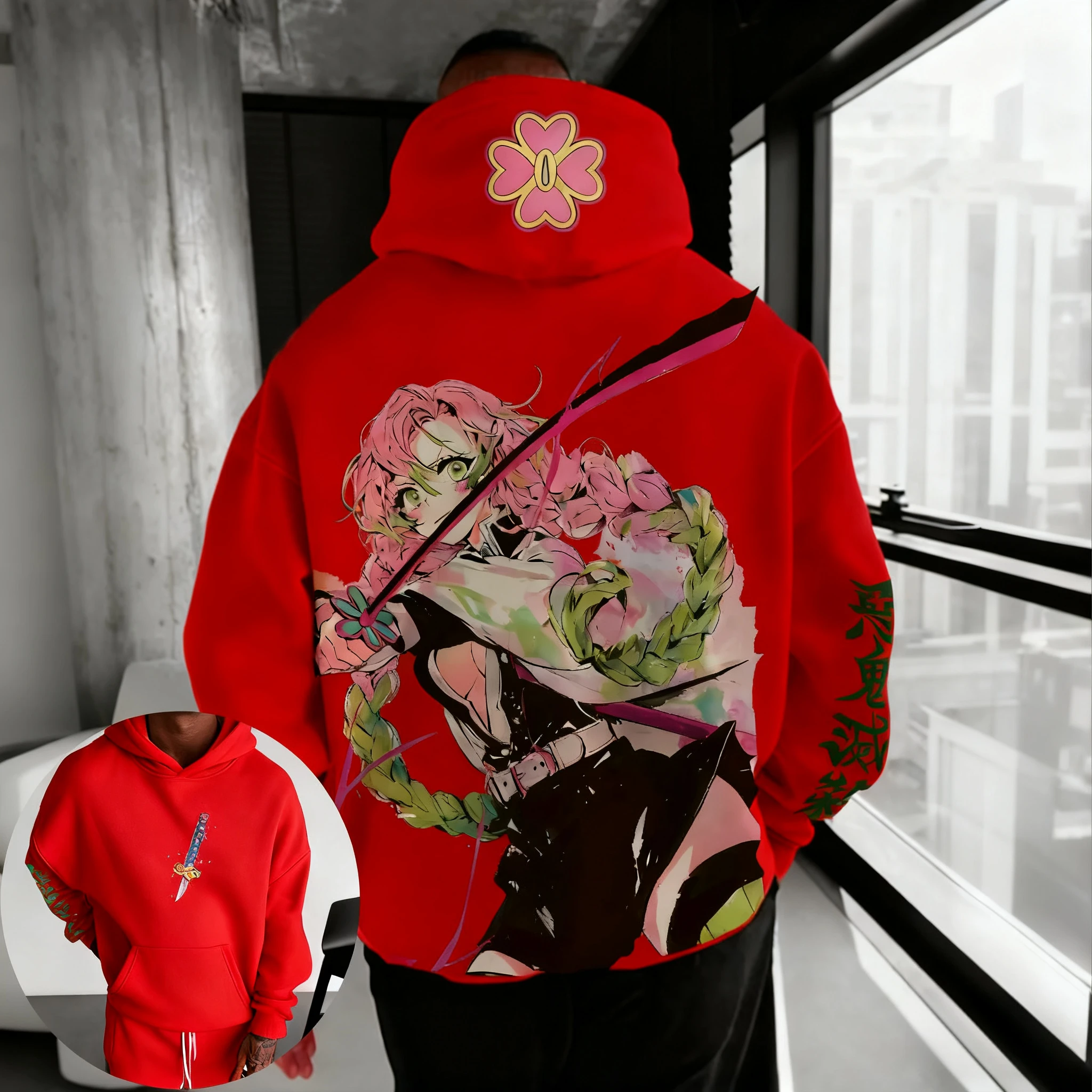 【新品未開封】 鬼滅の刃DEMON SLAYER hoodie Demon Slayer Anime Autumn/Winter Men's Hoodie 2025 New Kanroji