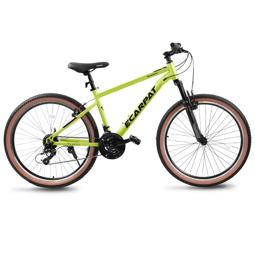 

Bike, Ecarpat Mountain Bike 26 Inch Wheel, 21-Speed U-Brakes Twist Shifter, City Snow Beach Mountain Bikes Bicycles, Bike