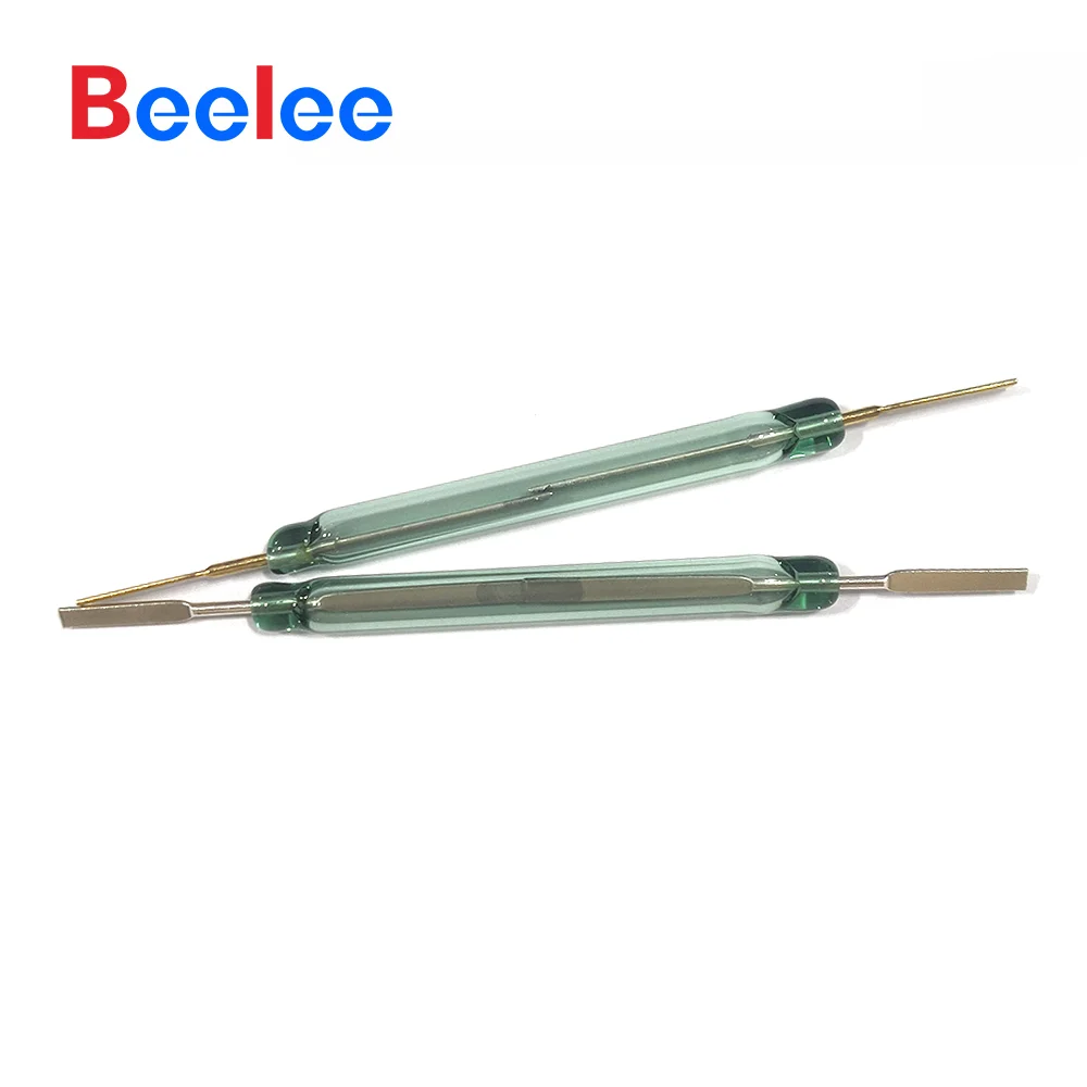 50PCS Beelee 5X50 Normally Open Magnetic Reed Switch 5A 250VDC Glass Reed Switch
