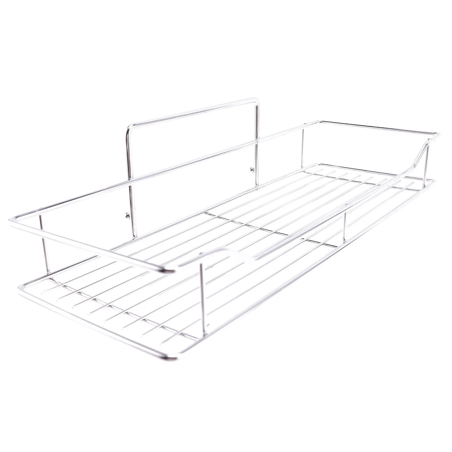 رف تخزين للحمام من الفولاذ المقاوم للصدأ من ABYA، رف تخزين معلق على الحائط للمطبخ والحمام والمرحاض كبير