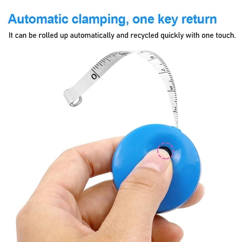 F92B Retractable Tape Measure dengan pita soft pape mini ukur dua sisi
