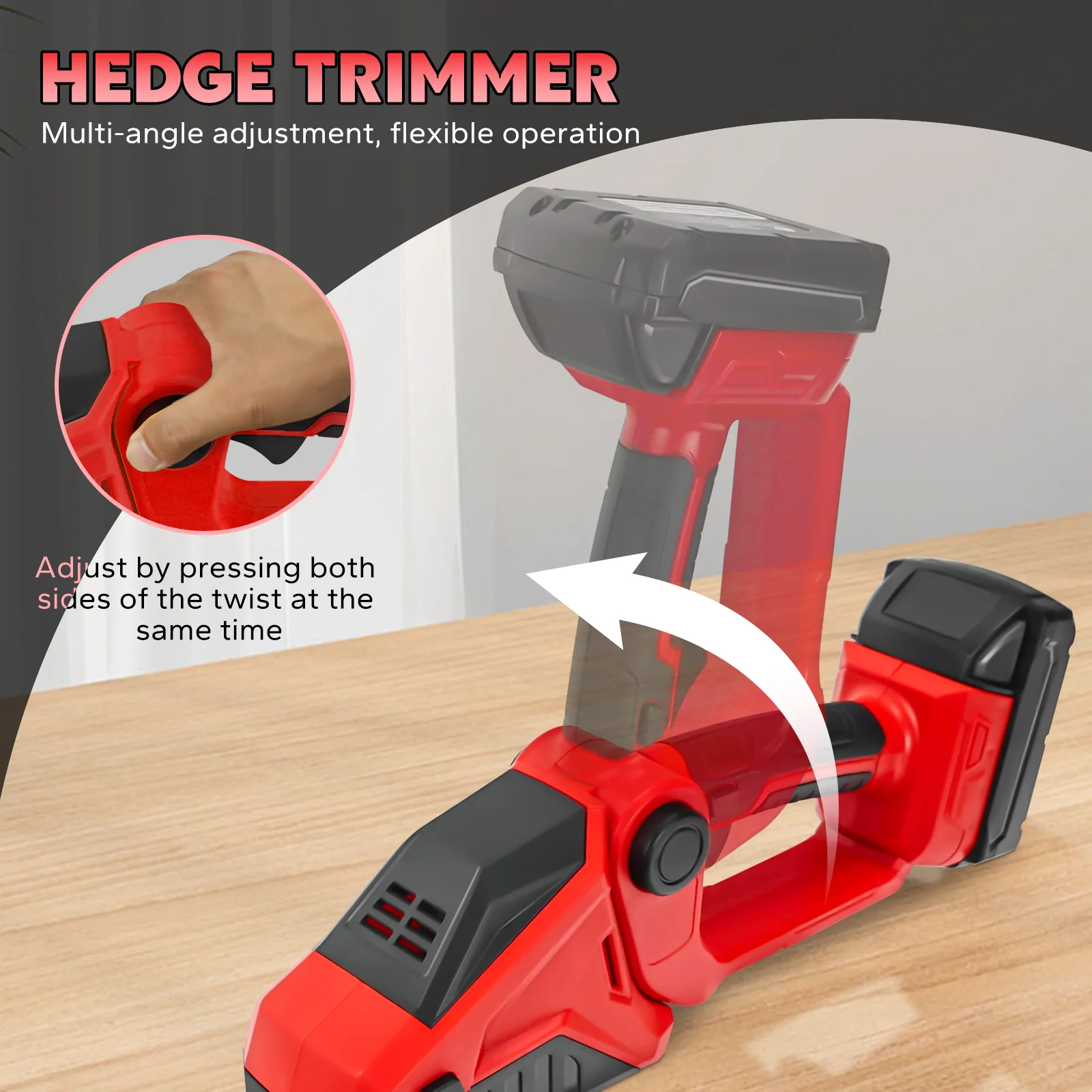 Tagliasiepi a batteria Cesoie per erba 2 in 1 Kit tagliasiepi elettrico portatile Attrezzo da giardino per batteria Milwaukee 18V (senza batteria)