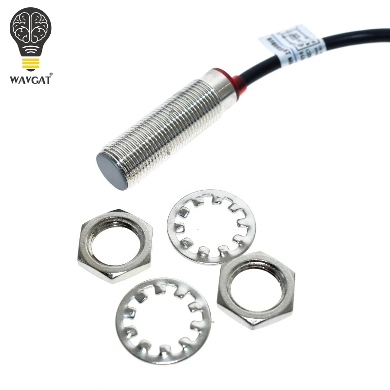 WAVGAT NJK-5002C Hall Effect Sensor Proximity Switch NPN 3-Wires Normally Open + Magne Detection object : Metal