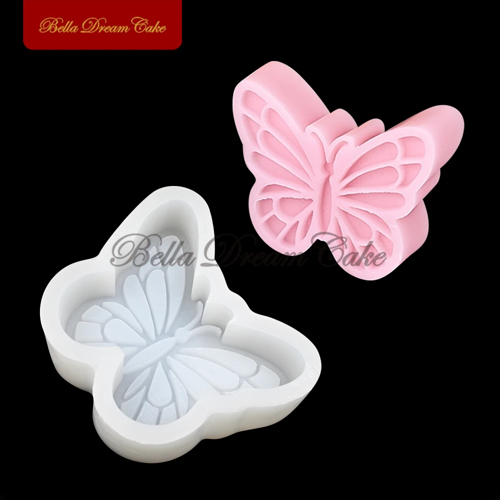 Small Butterfly Design Silicone Mold 3D Fondant Chocolate Mould DIY Resin Clay Candle Molds Cake Decorating Tool Baking Supplies