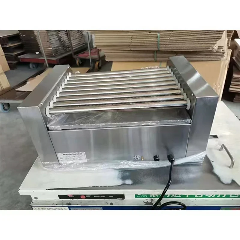 Commercial Sausage Grill, Fully Automatic Hot Dog Machine, Rotary Sausage Grill, Crispy-Skinned Sausage Grill