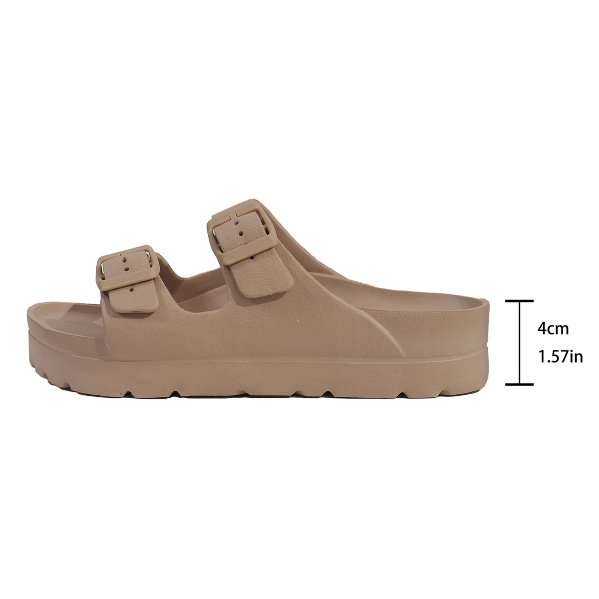 Sommer-Hausschuhe mit dicken Sohlen, 4 cm, für Damen, modische, leichte Strandsandalen mit Fußgewölbeunterstützung, neue EVA-Plattform-Hausschuhe