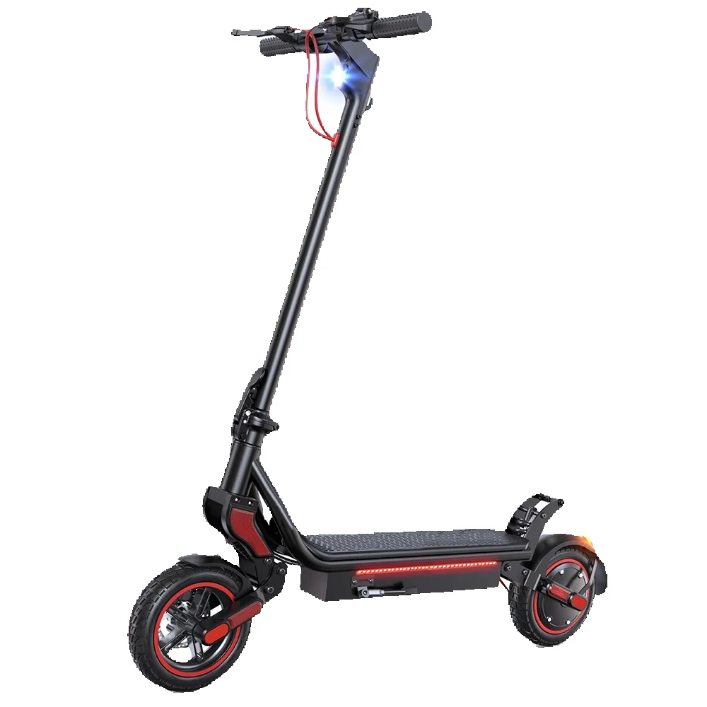W8 Elektrische Scooters 9,3 inch 750W Achterwielaandrijving 48V14Ah Batterij 30-40km Bereik 40km/u Dubbele Vering E-Scooters Met App - afbeelding 2