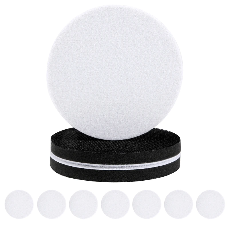 PORK-10 шт., 5-дюймовая мягкая пенопластовая интерфейсная подушечка на липучке, пенопластовые шлифовальные подушечки, 125 мм, губчатая подушка, буферная подложка