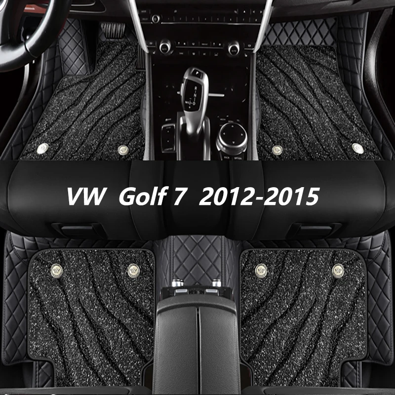 Custom Car Floor Mats For VW Volkswagen Golf 7 MK7 2012 2014 2015 High-Quality Auto Accessories Interior Protector Foot Carpet