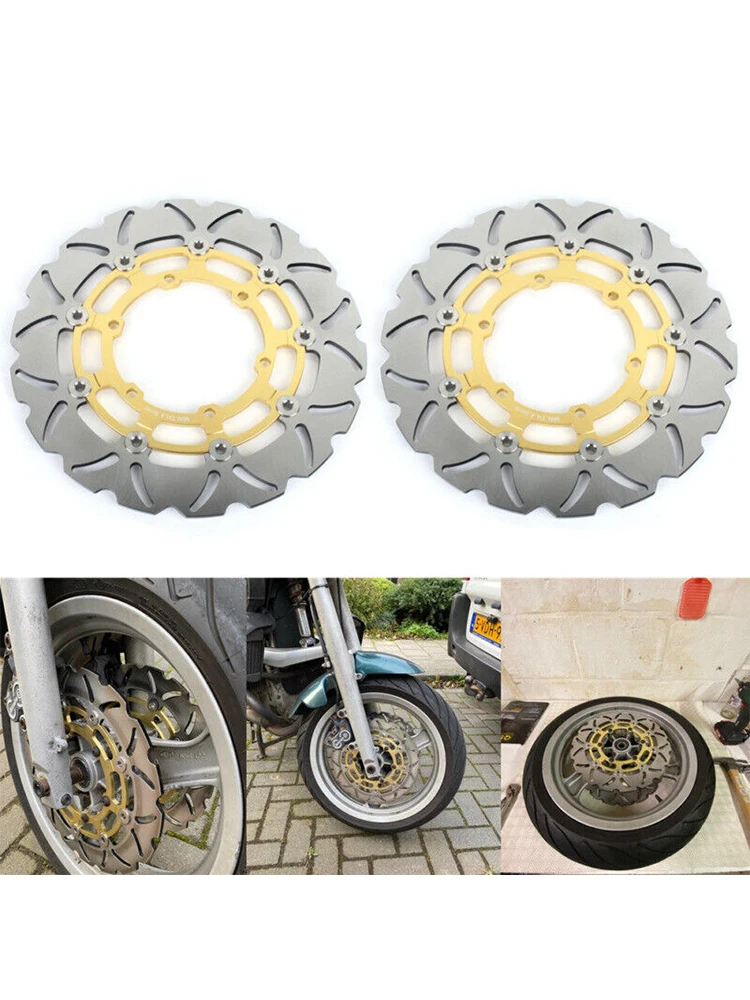 BIKINGBOY Voor K100RS K1 89 90 91 92 93 K1100LT 89-00 K1100RS 93 94 95 96 KL1100LT 93-00 97 98 99 Remschijven Schijven Rotors - afbeelding 2