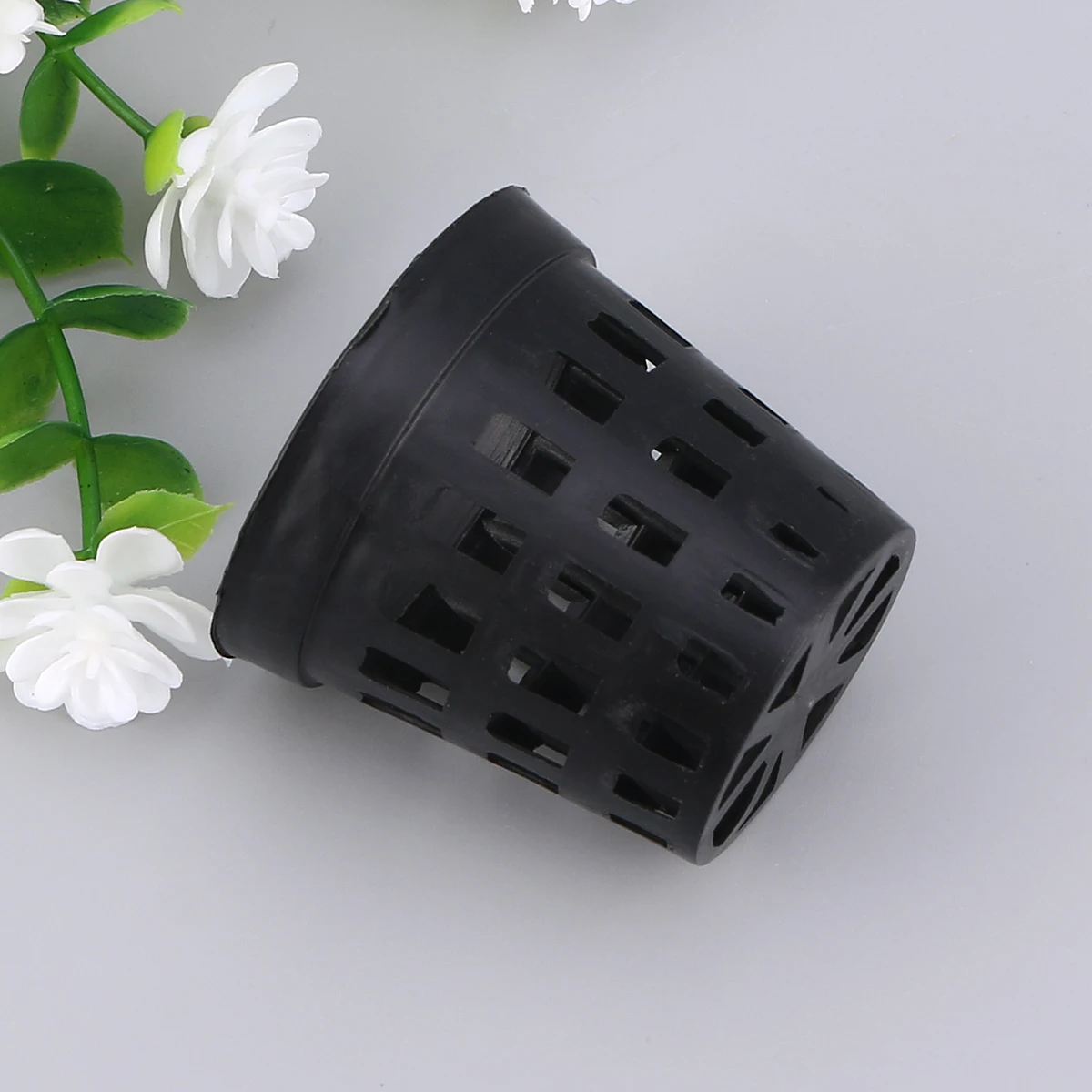

1pc Water Grass Basket Aquarium Planting Pot Drainage Holes Hydroponic Compatible Easy Clean Water Plant Cultivation Pot Black