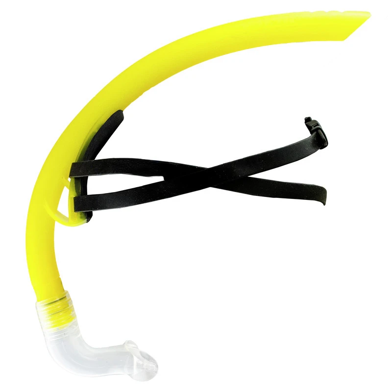 Stable upright breathing tube with low water resistance and high speed swimming