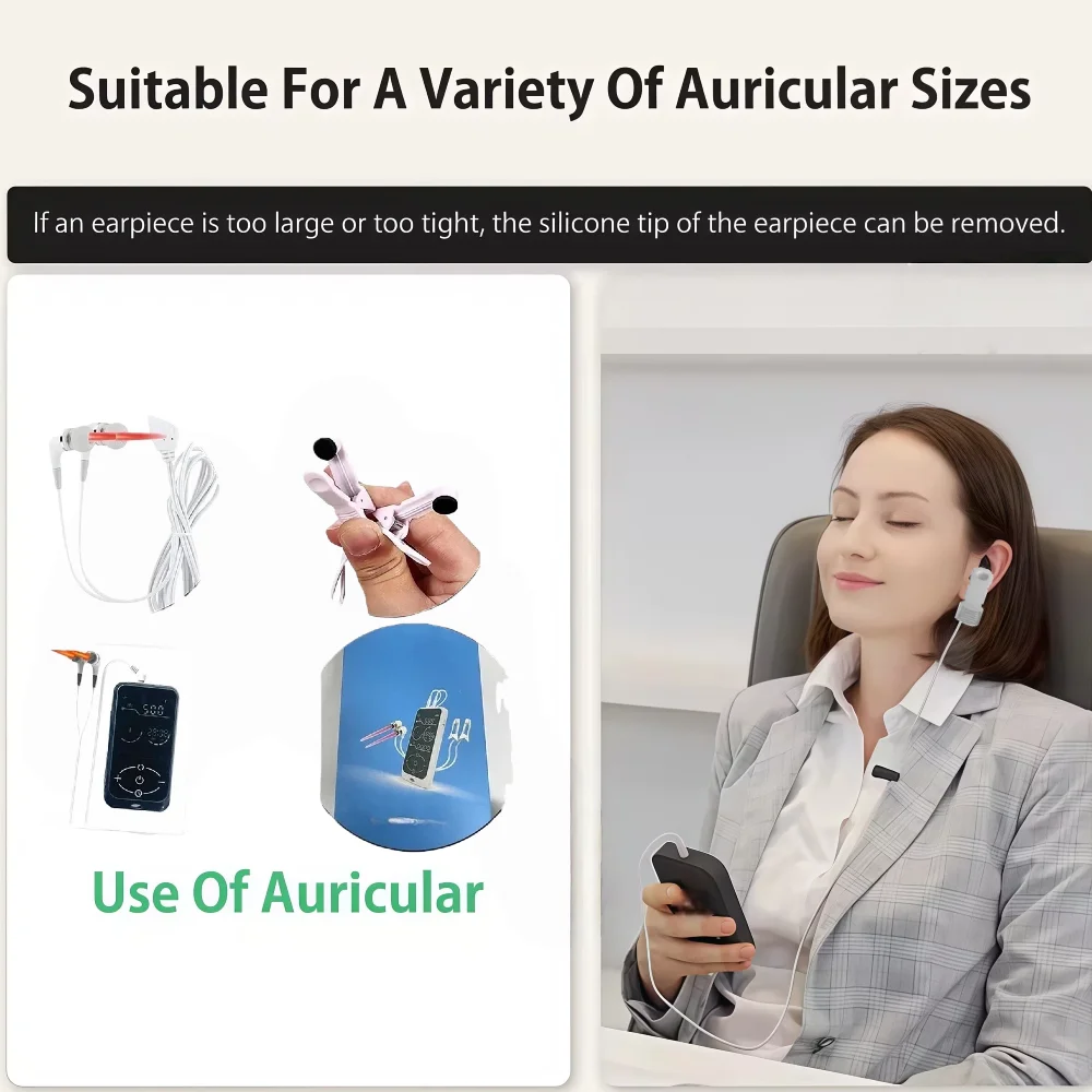 Auricular Vagus Nerve Device for Sleep, Portable Relaxation Stimulator