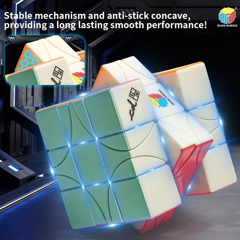 [JudyCube] DianSheng Curner تحول 3X3 Cube Magic SpeedCube ألعاب متململة Diansheng Galaxy Cubo Magico Puzzle