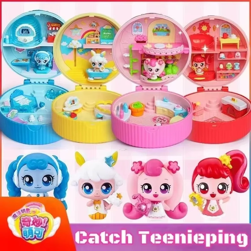 Genuine In Stock Catch Teenieping Flower House Princess Castle Ice And Snow Series Cartoon Cute Toy Trendy girl Birthday Gifts