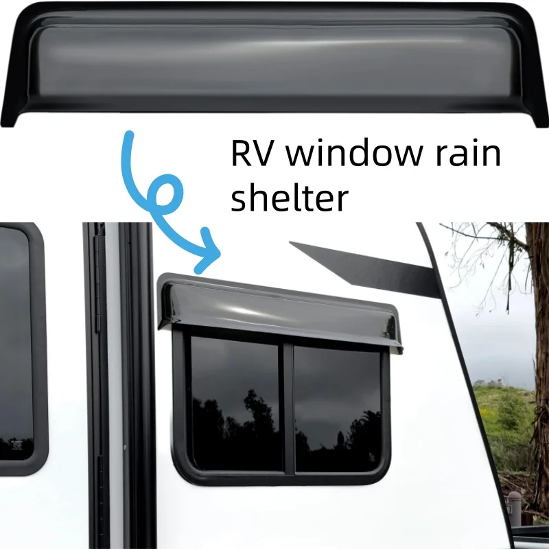 1Pc Universal RV Caravan Window Rain Shield 50cm RainBlade RV Window Deflector and Sun Visor RV Accessories and Accessories